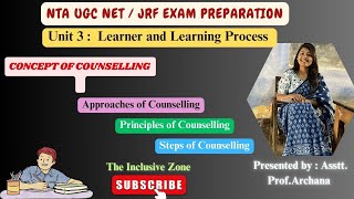 Concept of Counselling  Approaches of Counselling  Principles of Counselling  NETJRF  Education [upl. by Dich]