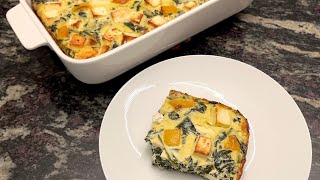 Spinach Feta Quiche Recipe with Fresh Spinach [upl. by Gala381]