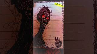 Scribble black pen scribbleart shorts sketch horrorshorts [upl. by Jeddy]