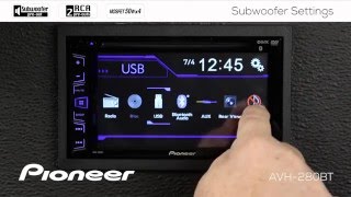 How To  AVH280BT  Subwoofer Settings [upl. by Ylloh]