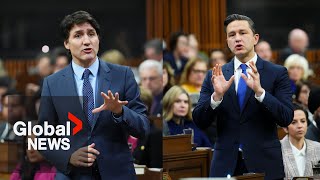 quotWTFquot Poilievre grills Trudeau over 258M given to IT firm with 4 employees to develop ArriveCAN [upl. by Drannel275]