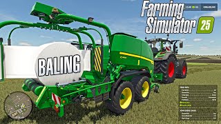 FS25 Silage Baling Demo [upl. by Arral]