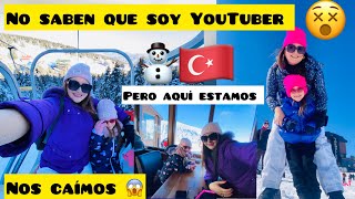 NADIE SABE QUE SOY YOUTUBER 😬🇹🇷 NOS CAÍMOS EN LA NIEVE ⛄️ ULUDAĞ BURSA 😍 [upl. by Ennalyrehc]