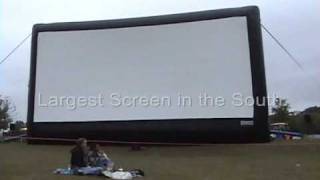 Largest outdoor inflatable movie screen in the South [upl. by Blodgett874]