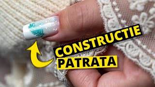 Constructie Patrata cu Gel pe Sablon  Tutorial [upl. by Carilyn]