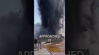 A powerful GEYSER eruption occurred in the Yellowstone Park [upl. by Woothen767]