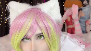 ASMR ♡ Kisses Mouth Sounds Tongue Fluttering ♡ Mitsuri Cosplay [upl. by Renrag]