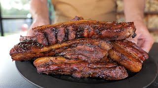 How to make the Sticky BBQ Pork Belly Steaks  Easy Recipe [upl. by Henden]