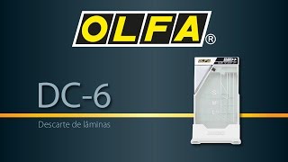 Descarte de lâminas DC6 Olfa [upl. by Eadrahs]