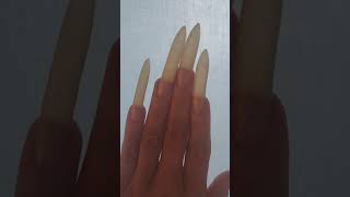 Incredibly long natural nails by our hand model Hebzy november 2021 [upl. by Neit]