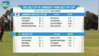 CBC Belt Up v Jandakot Park Belt Up Cup [upl. by Mak]