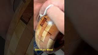 woodturning woodworking art asmr epoxyresin beautiful resin wood bawbreizhartwood [upl. by Nilyak]