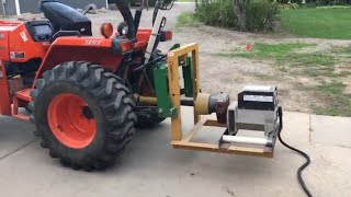 041 PTO powered generator on kubota tractor [upl. by Stillman]