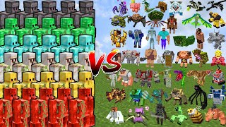 EXTRA GOLEM ARMY vs BOSS MOBS [upl. by Fenella]