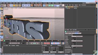 Maxon Cinema 4D R14 Tutorial  Extrude Nurbs [upl. by Imaon951]