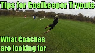 Goalkeeper Training Tips for Goalkeeper Tryouts [upl. by Naashom936]