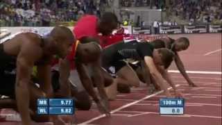 Rome Diamond League 2012  Usain Bolt 976 WIND 01 [upl. by Karen]