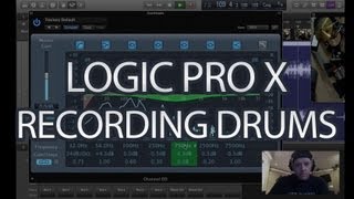 Logic Pro X Tutorial  How to Record Drums  Part 1  Logic Pro 10 [upl. by Eberly]