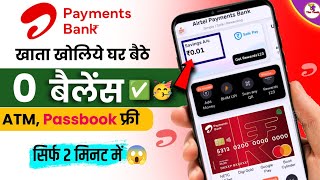 airtel payment bank account open  zero balance bank account opening online  airtel payment bank [upl. by Julianna]