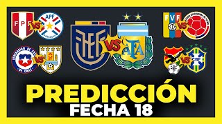 Predicción y Análisis Fecha 18 Eliminatorias Sudamericanas Qatar 2022  Tabla de Posiciones ⚽🏆 [upl. by Nate]