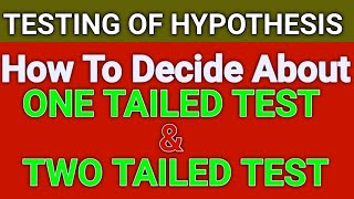 Two Tailed And One Tailed Test in Hypothesis Testing Statistics In hindi Urdu Focus Creators Academy [upl. by Loeb]