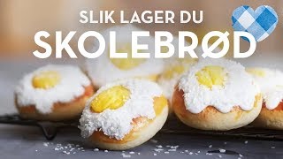 Verdens beste skolebrød med vaniljekrem Slik lager du det  TINE Kjøkken [upl. by Mosora]