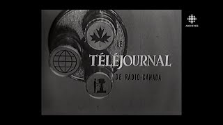 En mars 1954 première diffusion du Téléjournal de RadioCanada [upl. by Akinad]