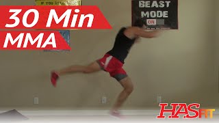 30 Min Knockout MMA Workout at Home  MMA Conditioning  MMA Workouts Exercises UFC Training [upl. by Bain]