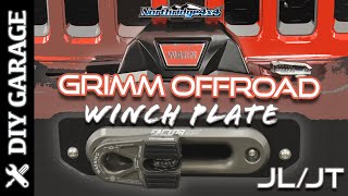 Jeep JLJT DIY Winch Plate from Grimm Offroad [upl. by Craw]