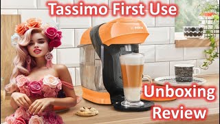 Tassimo Style Coffee Machine first use Unboxing amp Review How to use [upl. by Holofernes]