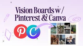 How to Create a Vision Board from Pinterest to Canva 2024 Tutorial [upl. by Netsrak656]