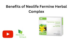 Neolife Feminine Herbal Complex  60 Tablets Single [upl. by Jeuz]