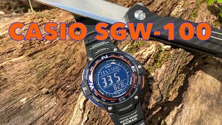 Casio SGW100  Does an Electronic Wrist Compass Really Work [upl. by Okomom787]