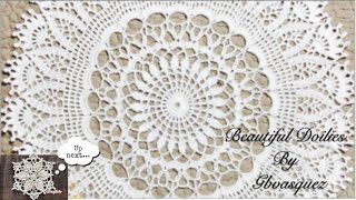 How to Crochet Beautiful Doily Pattern Tutorial Part 13 Rounds 18🥰🌸 crochettutorial crochet [upl. by Ilajna]