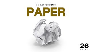 Crumpled paper ball Sound Effects [upl. by Kone]