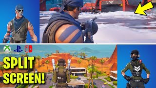 HOW TO PLAY SPLIT SCREEN in FORTNITE OG Play Split Screen on PS4 PS5 XBOX NINTENDO SWITCH [upl. by Nodnnarb]