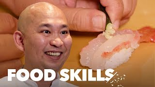 A Sushi Master Breaks Down the 10 Steps to Perfect Nigiri  Food Skills [upl. by Auvil]