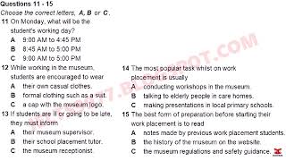 November 2024 IDP IELTS Listening Test  Cambridge Practice Test 14 [upl. by Ecyor]