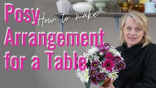 How to make a small Table Arrangement  FLORISTRYFLOWER ARRANGING  HOW TO ARRANGE FLOWERS IN FOAM [upl. by Sorenson744]