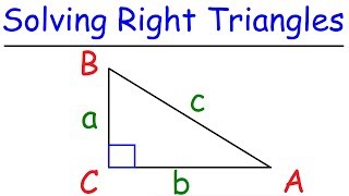 Trigonometry  How To Solve Right Triangles [upl. by Latsyek331]