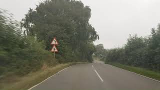 A46 SEAGRAVE LEICESTERSHIRE TURN OFF TO SCALFORD LEICESTERSHIRE ALONG ENGLISH COUNTRY ROADS [upl. by Eillen143]