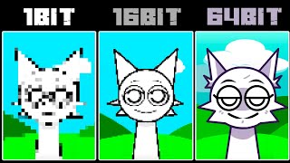 1 Bit VS 16 Bit VS 64 Bit in Incredibox Sprunki [upl. by Vitus859]