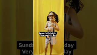 Sunday Monday rhymes  Nursery Rhymes and kids songs  Ananya Tiwari [upl. by Blumenfeld]