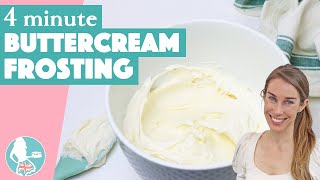 4 Minute Buttercream  British Girl Bakes [upl. by Ehtnax]