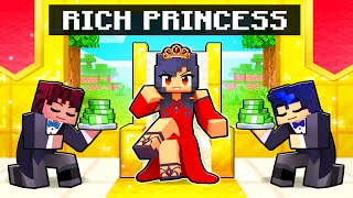 Playing as a RICH PRINCESS in Minecraft [upl. by Aita]