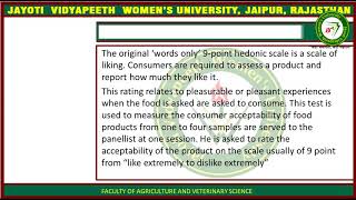 9 point hedonic scale and rating test [upl. by Adarbil577]