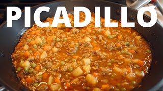 QUICK and EASY Picadillo Rojo Recipe Mexican Ground Beef Stew [upl. by Akinehs]