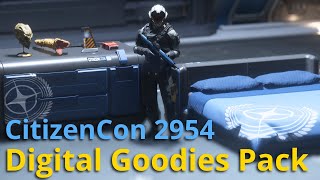 Star Citizen  CitizenCon 2954 Digital Goodies Pack finally here [upl. by Accalia]