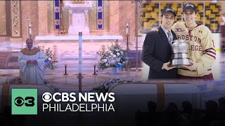 Funeral held for Johnny and Matthew Gaudreau in Media Pennsylvania [upl. by Dwyer]