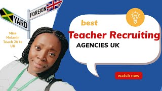 BEST UK Teacher Recruitment agencies TOP 9 Favs [upl. by Yeloc]